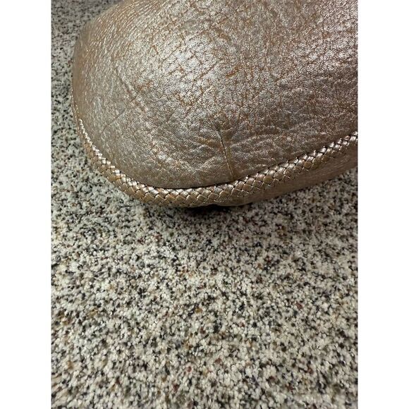 Cole Haan Women's Metallic Rose Gold Hobo Bag with Braided Trim - Picture 5 of 8